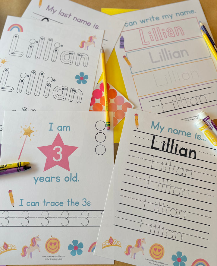 Personalized Name Practice Pack