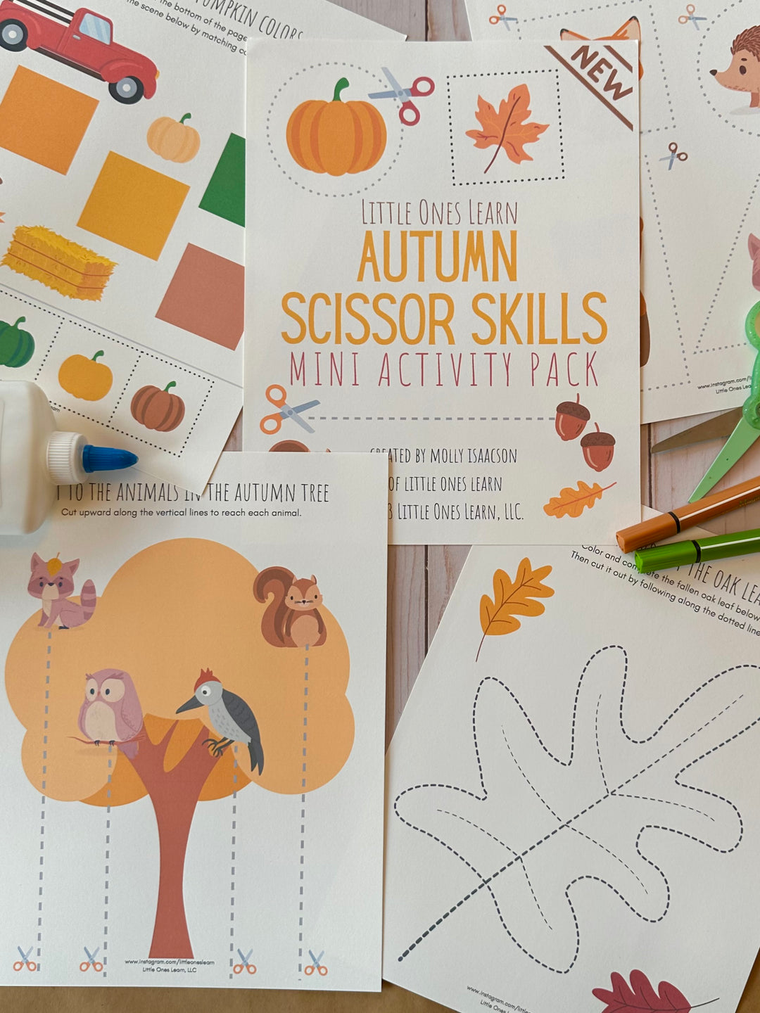 LOL Autumn Scissor Skills Mini Activity Pack