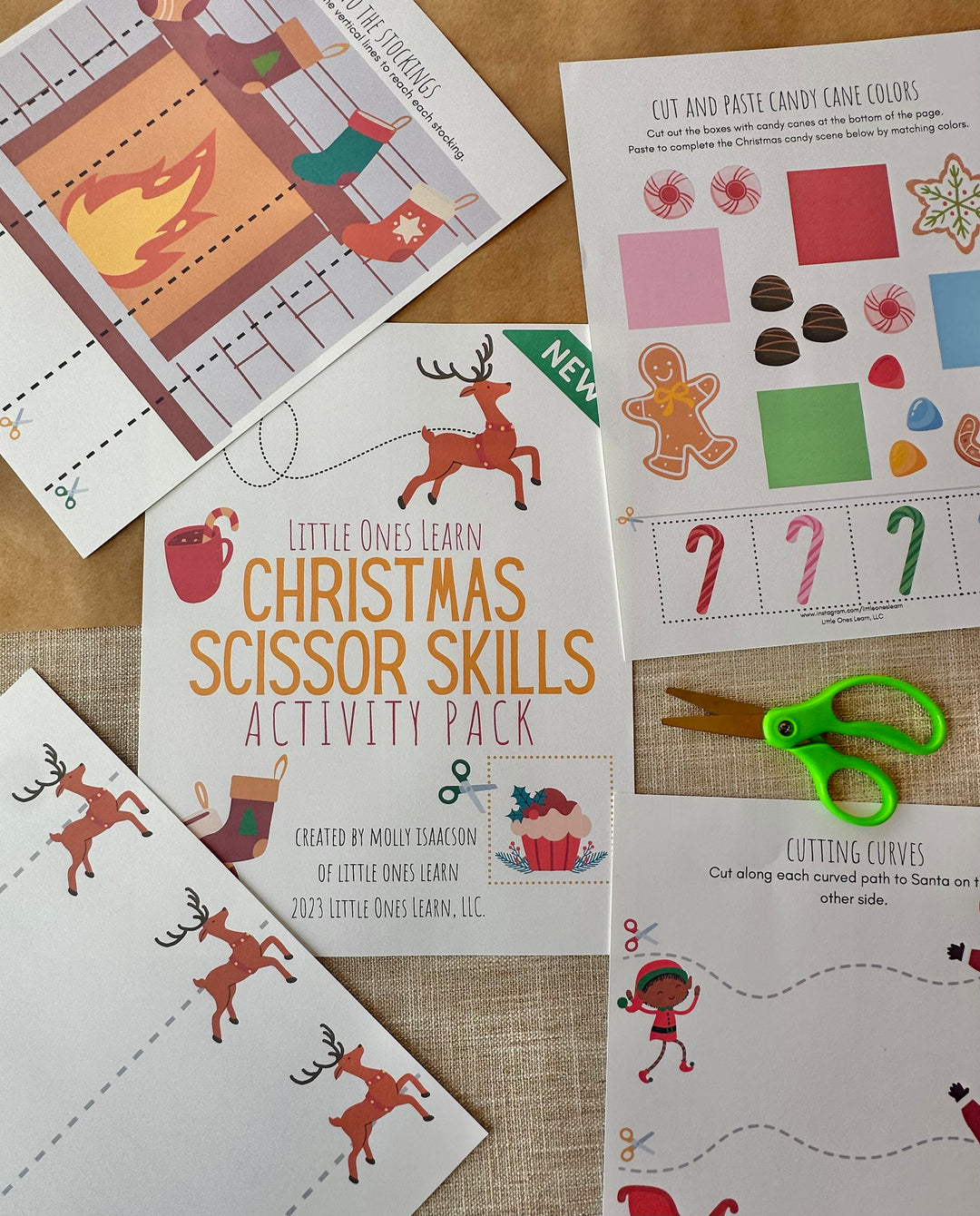 LOL Christmas Scissor Skills Activity Pack